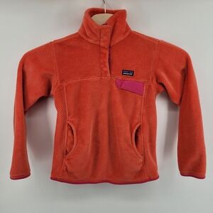 [READ] Patagonia Fleece Pullover Women's XS Pink Snap Button